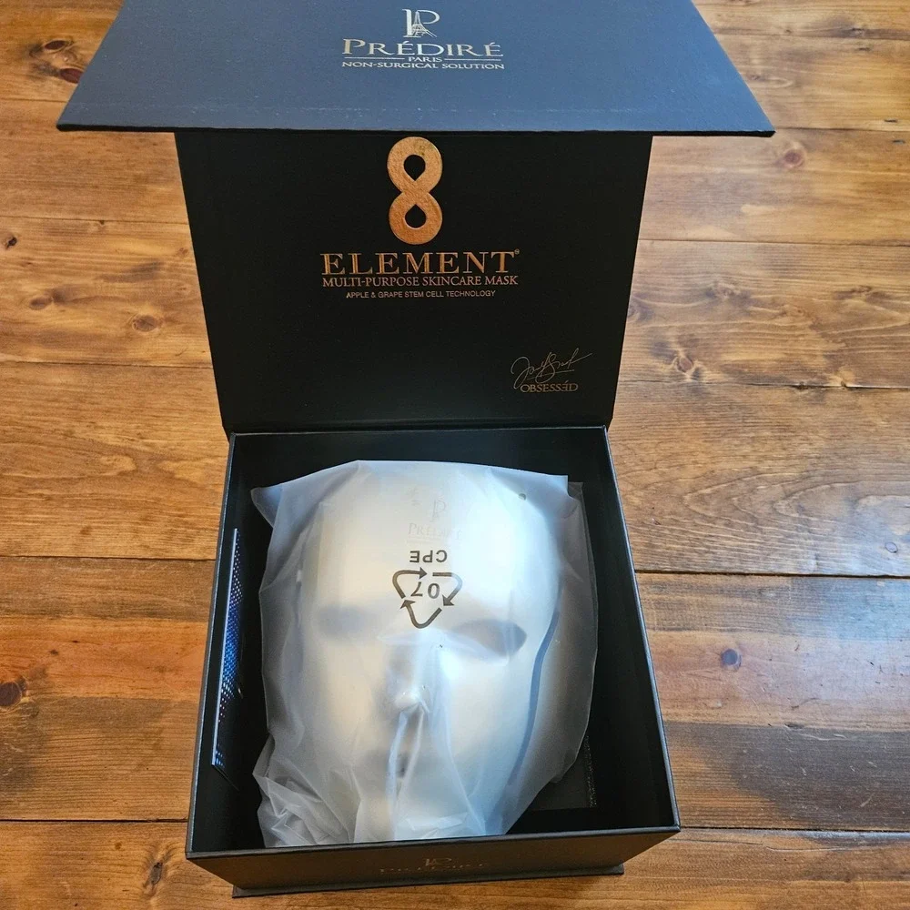 Predire Paris 8 Element LED Light Therapy Face & Neck Skincare Mask New